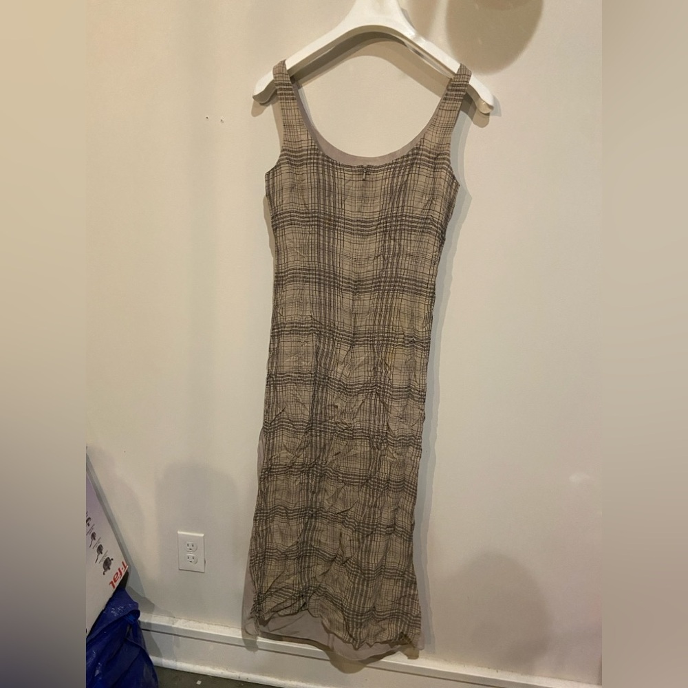 Plaid Sleeveless Dress - Picture 2 of 4